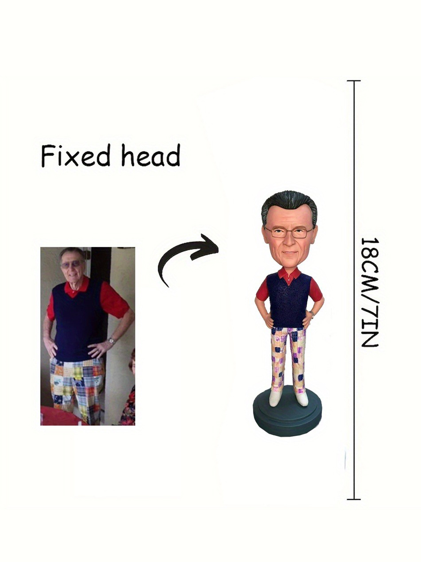 Customize Personalized Cartoon Clay Figurines Photo-Customized Exclusive Gifts